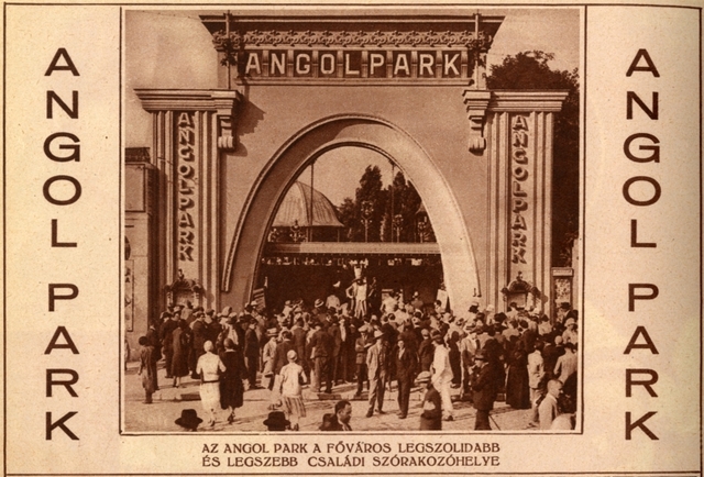Az egykori Angolpark, anno 1914. Az egykori Angolpark, anno 1914.