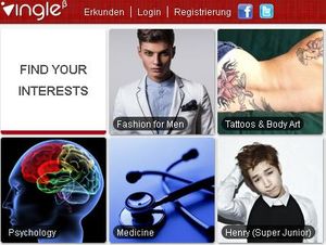 „Vingle”: Plattform zum Finden von Seelenverwandten (Foto: vingle.net) „Vingle”: Plattform zum Finden von Seelenverwandten (Foto: vingle.net)
