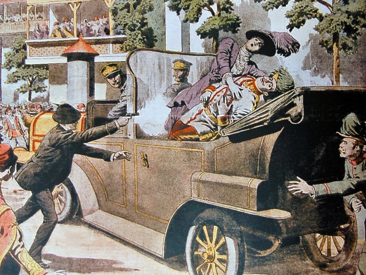 A szarajevói merénylet - rajzon, A szarajevói merénylet - rajzon,