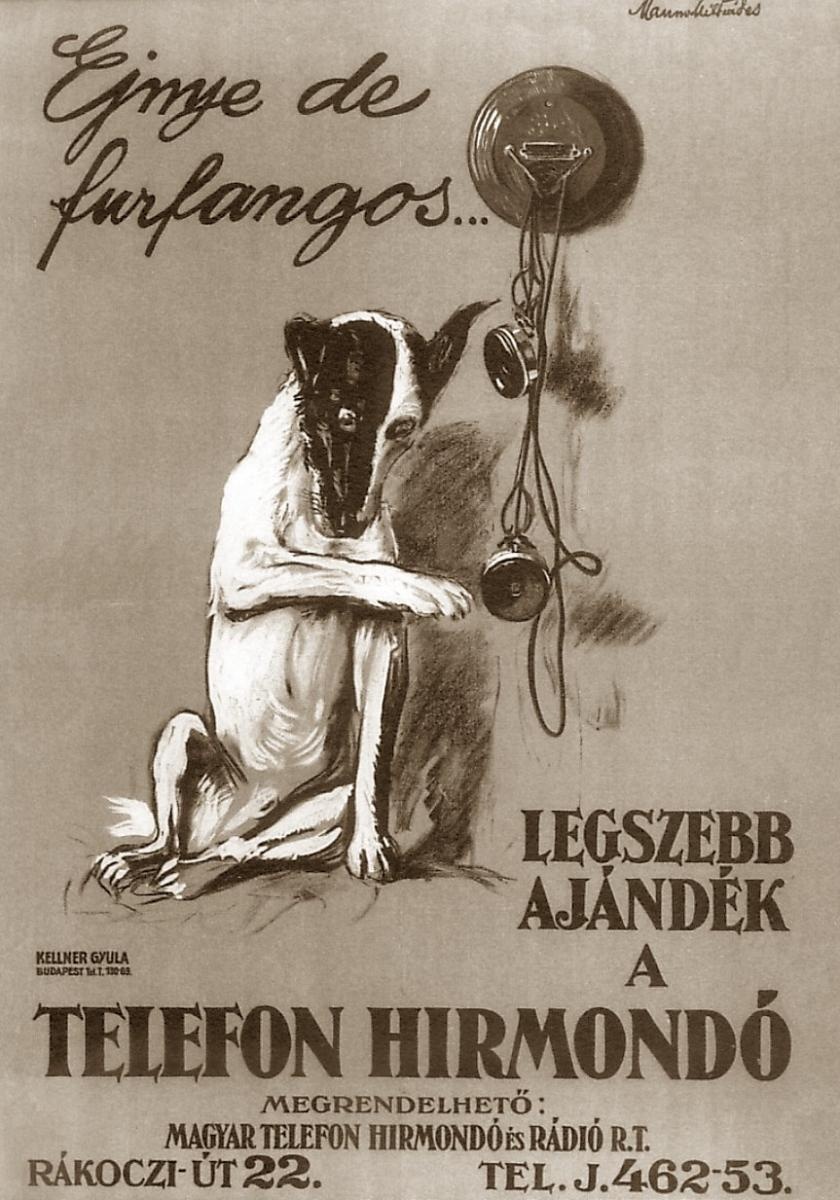 A Telefon Hírmondó korabeli reklámplakátja. A Telefon Hírmondó korabeli reklámplakátja.