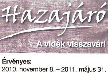A jövő május 31-ig érvényes, kedvezményekre jogosító hazajáró-kártya; a szolgáltatók legalább 10 százalék kedvezményt adnak a felmutatójának.