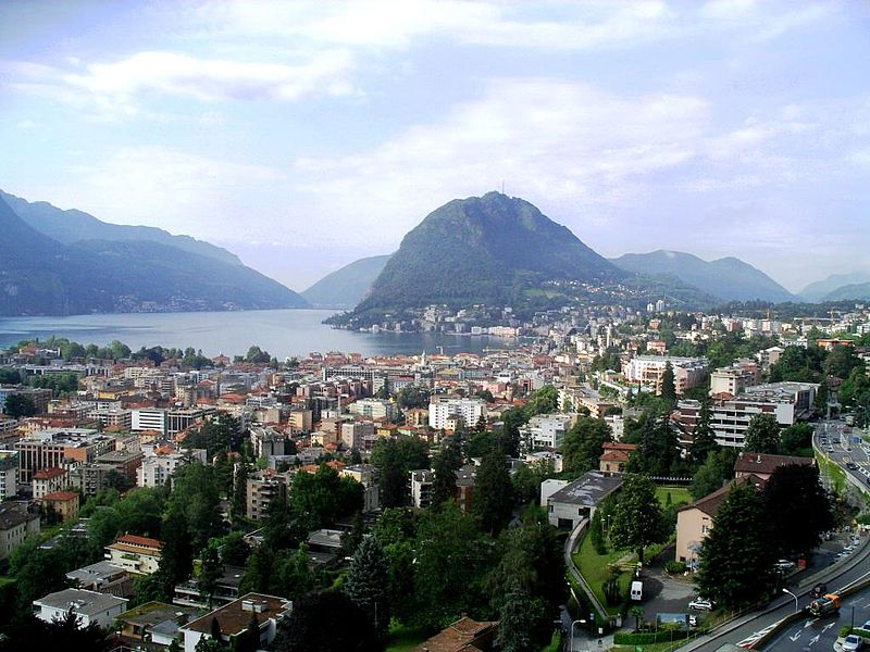 Lugano látképe. Lugano látképe.