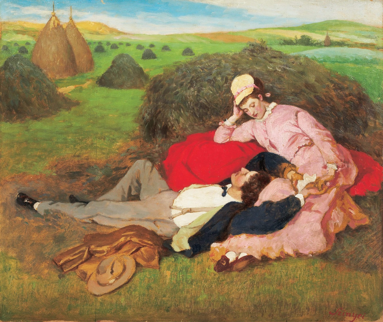 Szinyei Merse Pál: Szerelmespár II. (Jernye, 1918 Szinyei Merse Pál: Szerelmespár II. (Jernye, 1918