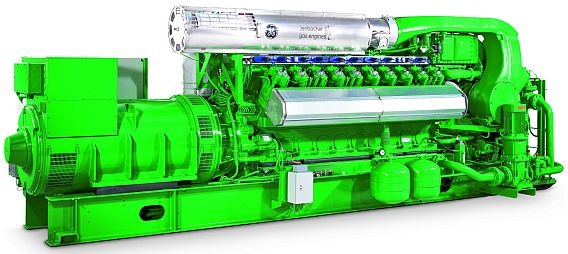 A 420 típusú Jenbacher-motor.