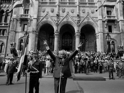 Dr. Göncz Árpád, a Magyar Köztársaság elnöke - Szigeti Tamás felvétele 1990-ből.