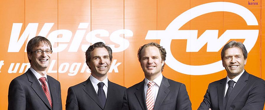 Die Vorstandsmitglieder Peter Kloiber, Wolfram Senger-Weiss, Heinz Senger-Weiss und  Vorstandsvorsitzender Wolfgang Niessner.