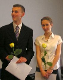 Bence Krümmer und Réka Szabó.