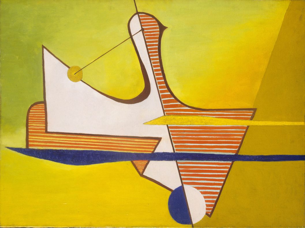 Tihanyi Lajos: Nagy zöld-sarga, színes madár, 1935.