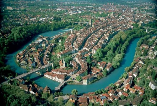 Bern madártávlatból.