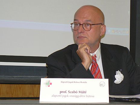Szabó Máté professzor, ombudsman.
