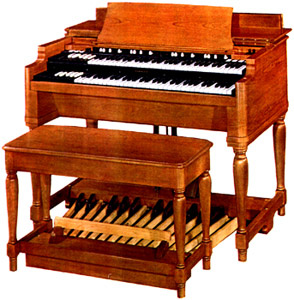 Hammond B3 típusú orgonája.