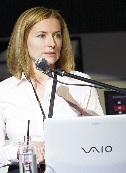 Várnagy Enikő, a Sony VAIO termékfelelőse.
