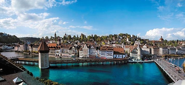 Luzern, az egyik legfestőibb svájci város.
