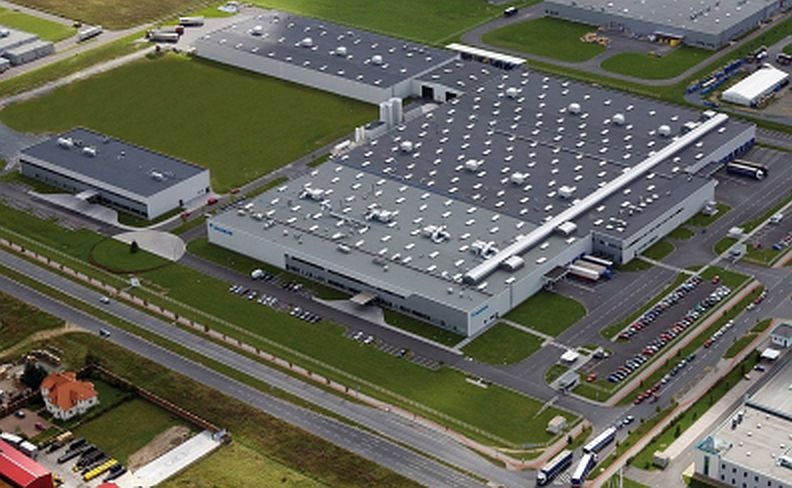 A Daikin csehországi gyára madártávlatból.