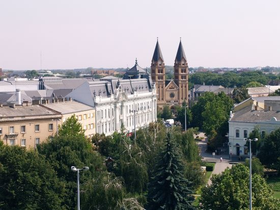 Nyíregyháza madártávlatból.