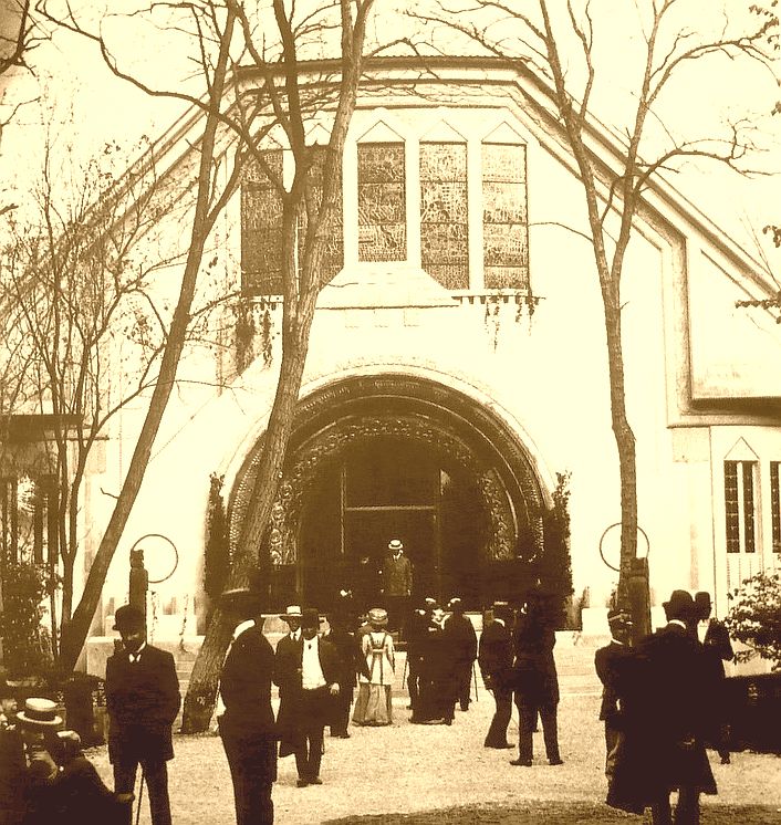 A magyar pavilon a megnyitásakor, 1909-ben.