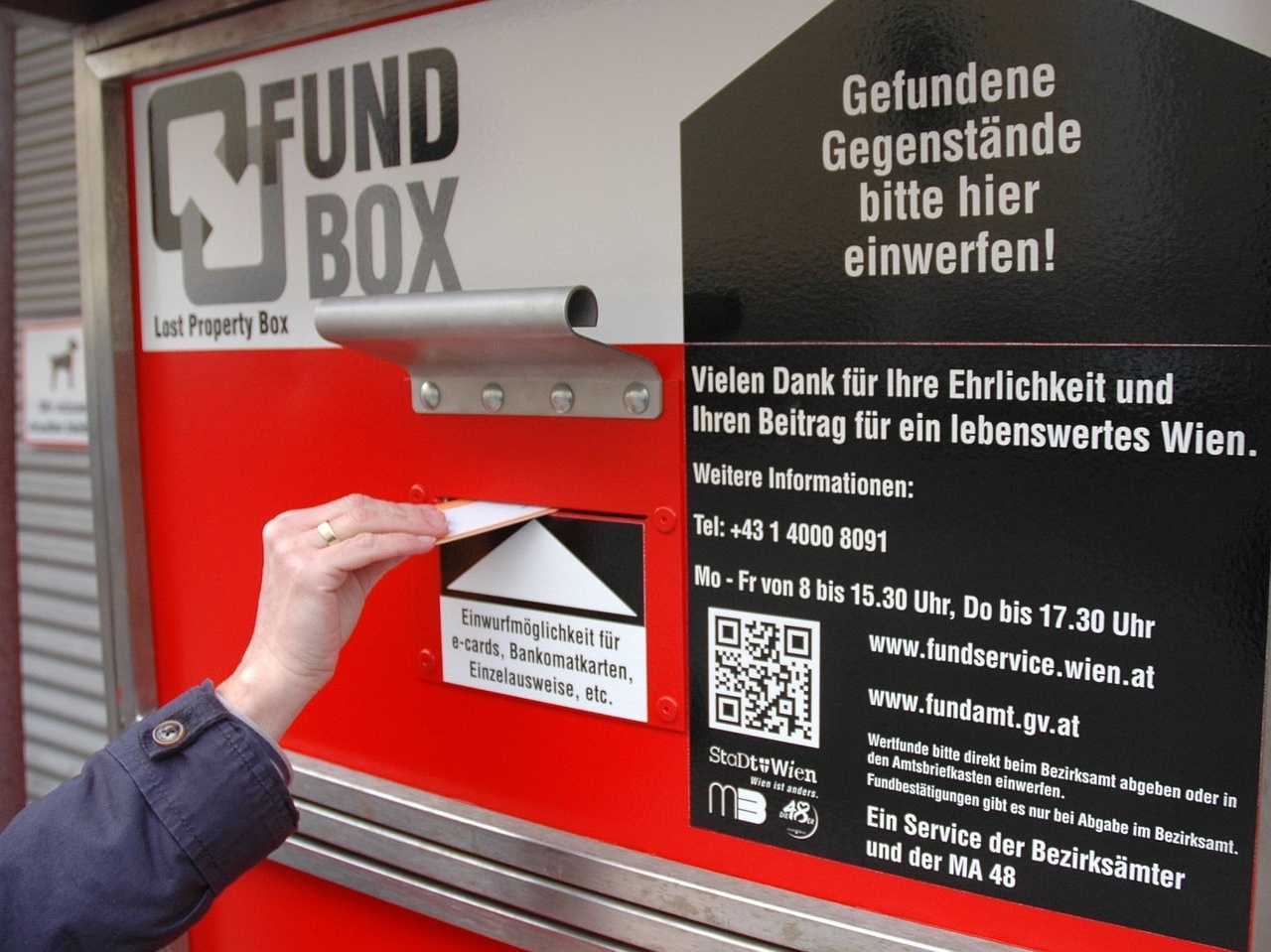 A talált tárgyat ide tessék bedobni!