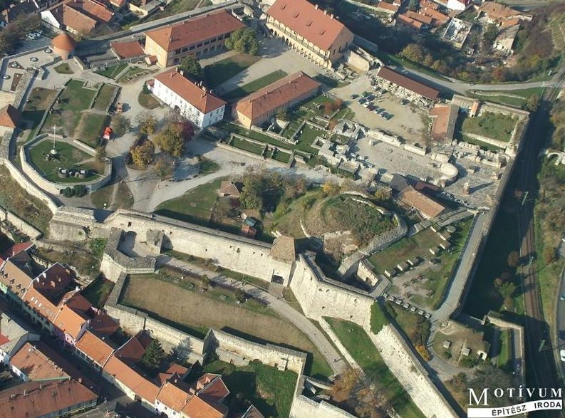 Eger vára (légi felvétel).
