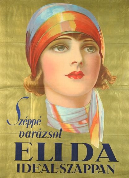 Nőideál, szappanideál az 1920-as évekből.