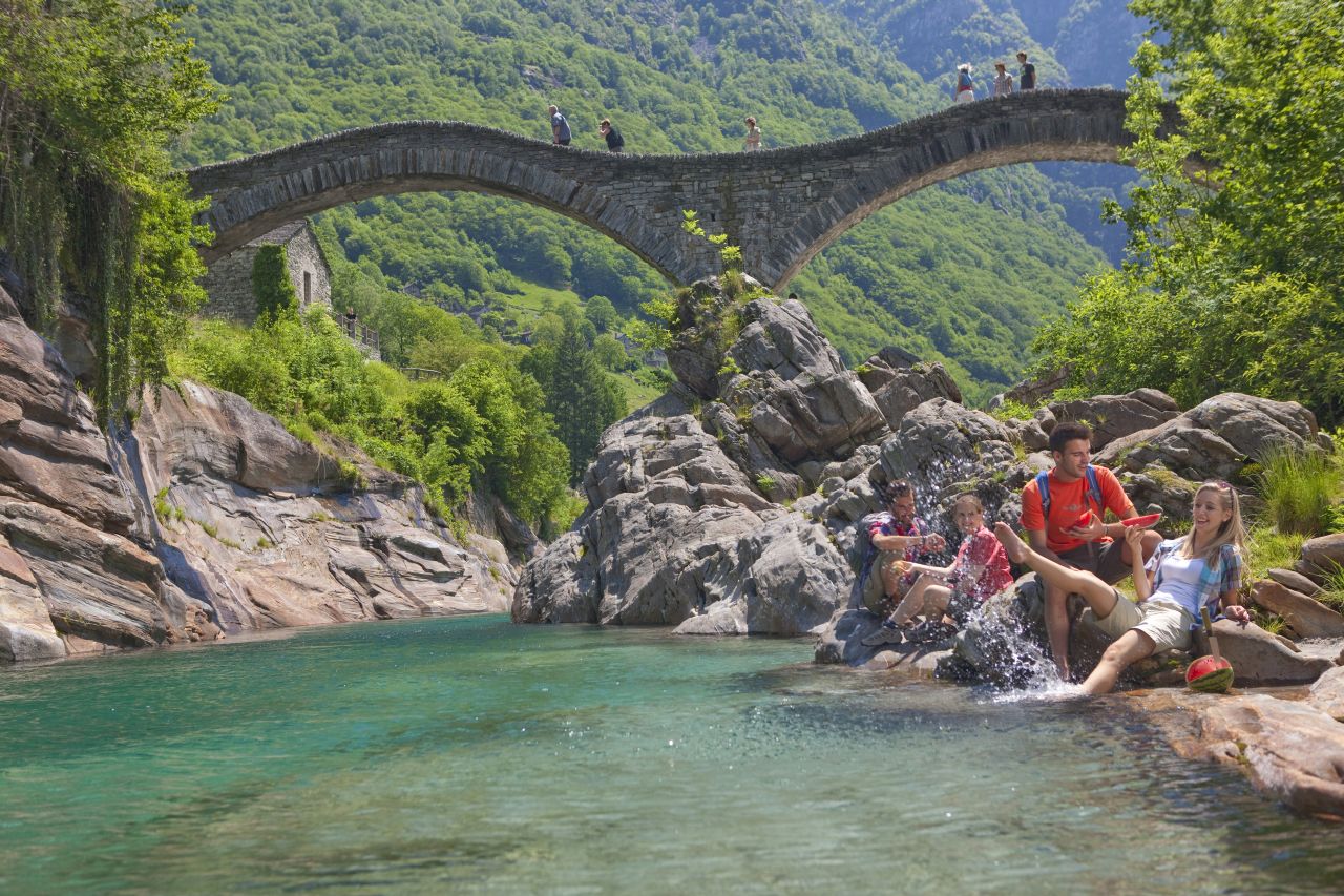 Tessin: Verzascatal.