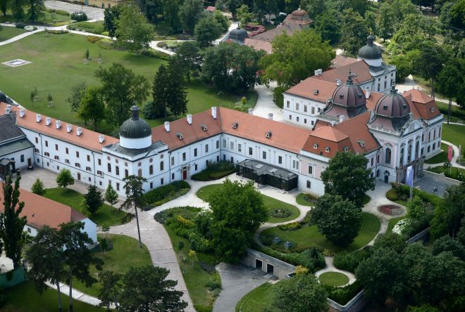 A Gödöllői Királyi Kastély madártávlatból.