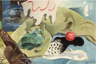 Roder Judit: Elvont tárgyú csendélet,1940.