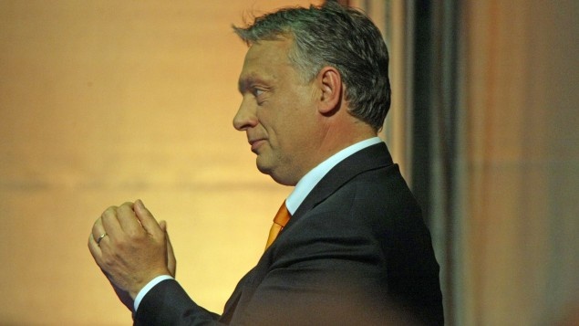 Orbán markában a sajtószabadság. (Foto: Deutschlandradio)