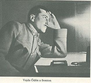 Vajda Ödön a fronton.