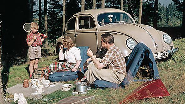 A nyugatnémet gazdasági csoda jelképe: a Volkswagen.