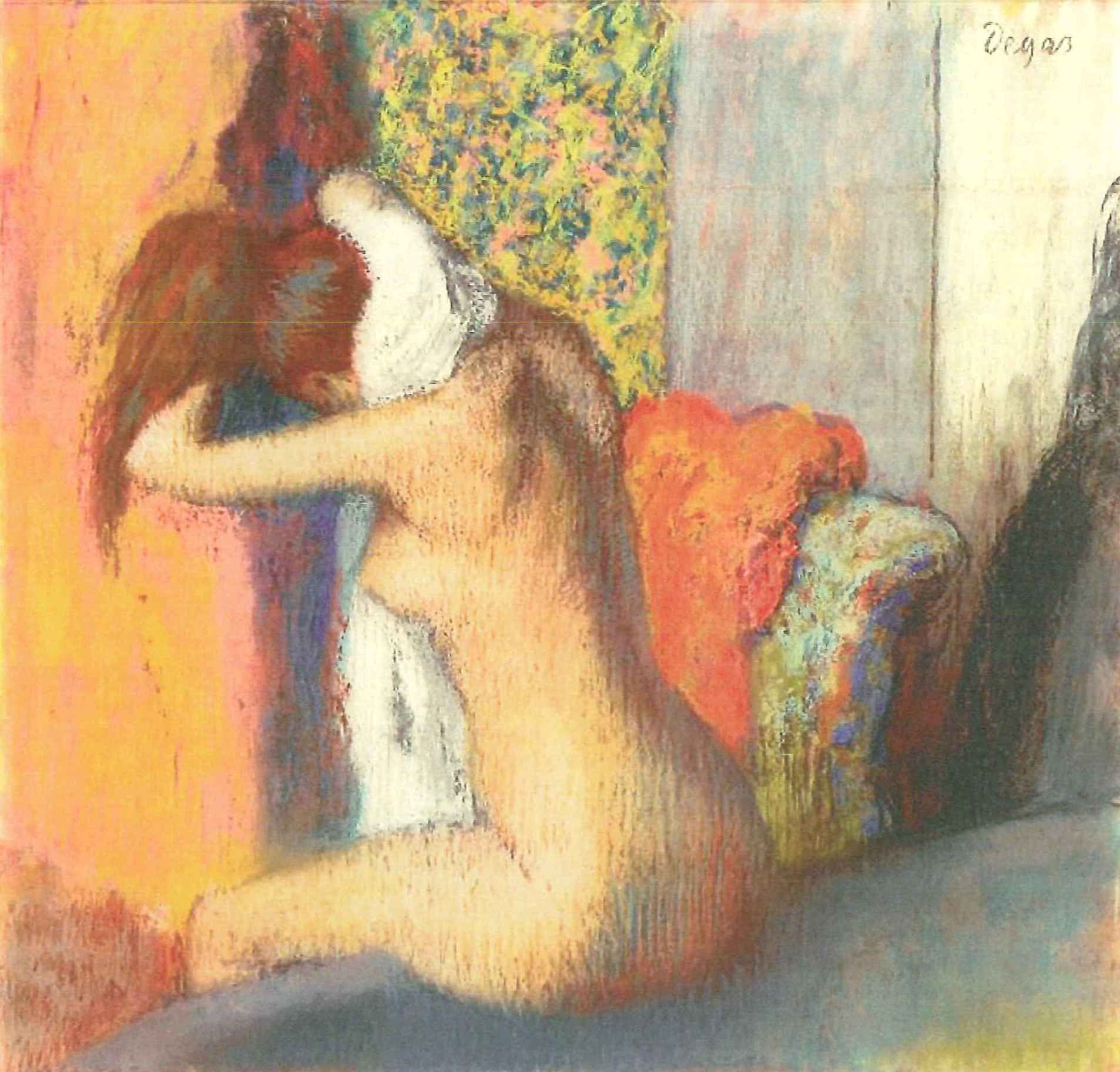 Edgar Degas  Fürdés után (Nyakát törlő nő), 1885 - 1886 © Musee d´Orsay, Paris, Dist. RMN-Grand Palais, Herve Lewandowski