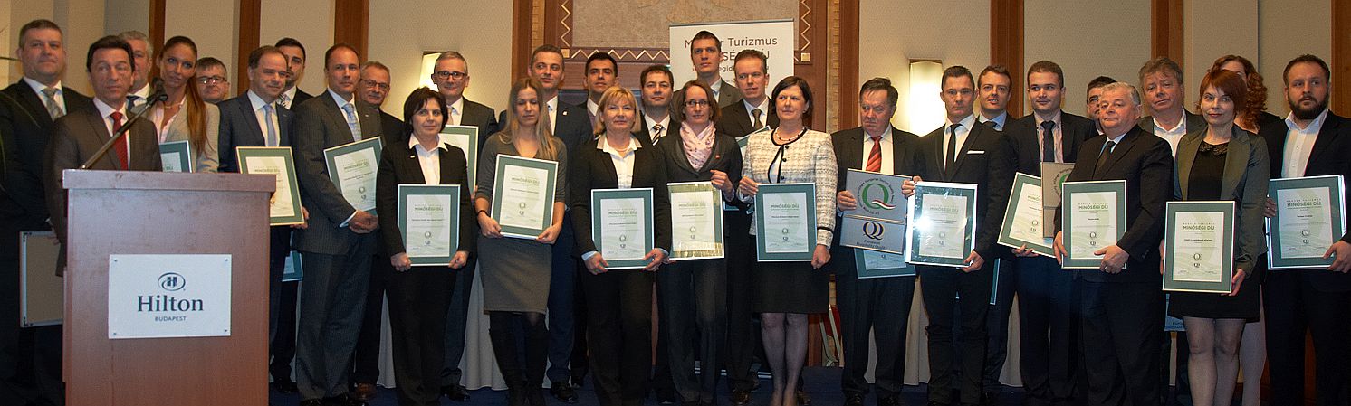 A Magyar Turizmus Minőségi Díj 2014. évi kitüntetettjei.