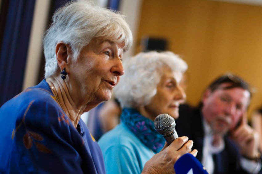 Hedy Bohm a nemzetközi sajtókonferencián. (Foto: ap/dpa)