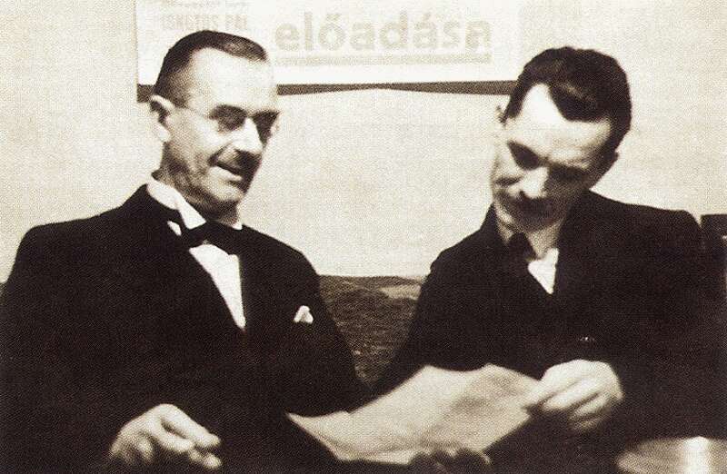 Thomas Mann és József Attila Budapesten.