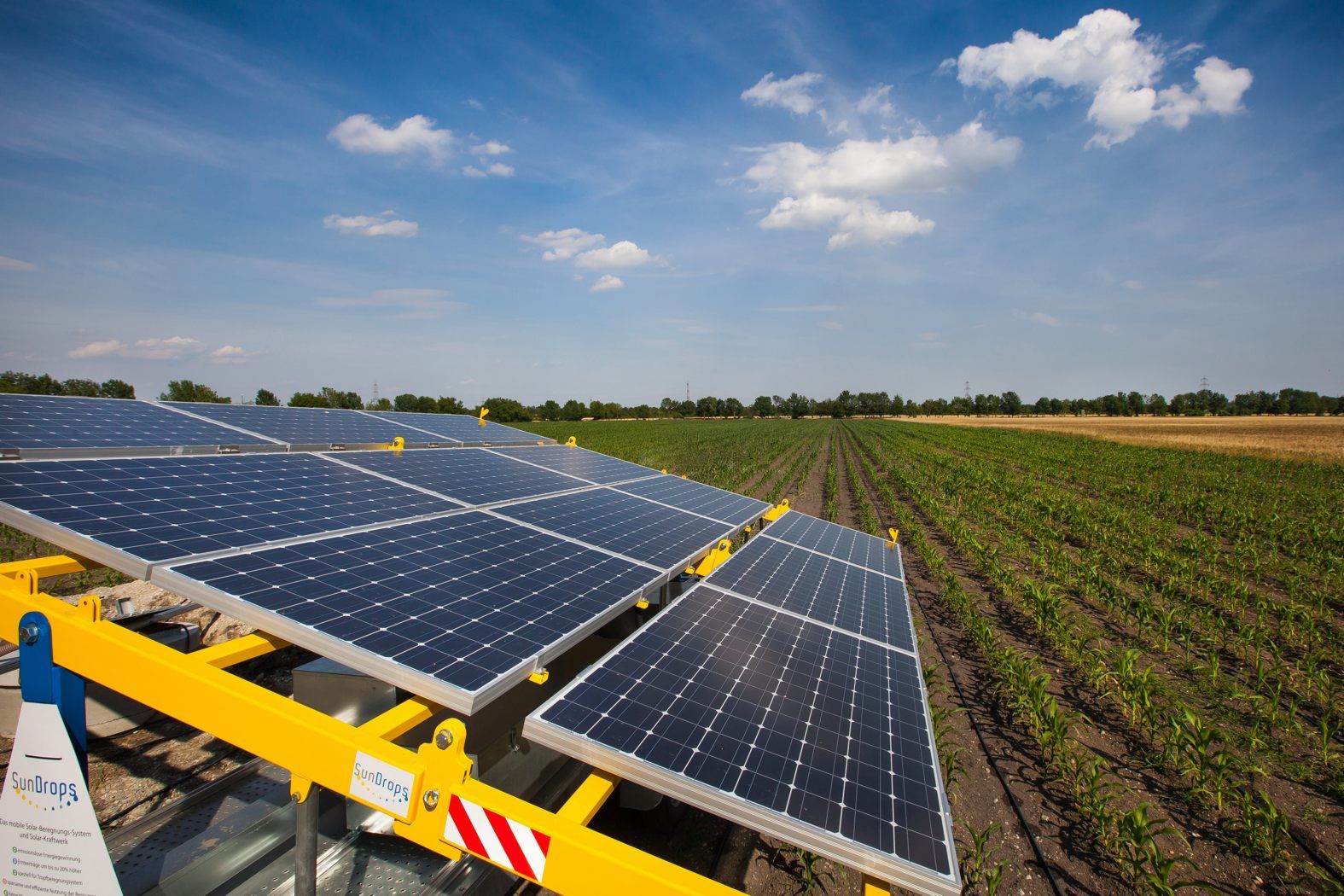 Öntözés napelemmel (Foto: Knie/ WienEnergie)
