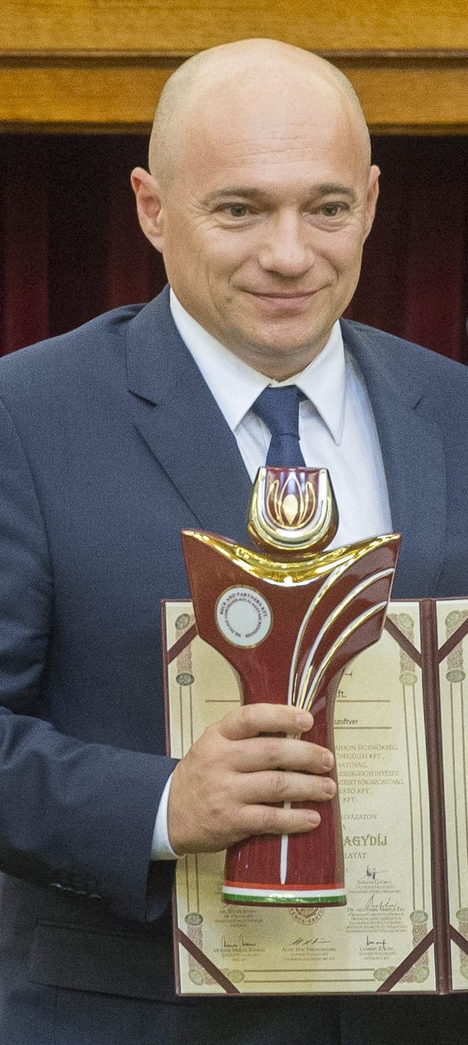 Beck Zsolt, a Magyar Termék Nagydíjjal kitüntetett Beck and Partners Kft. ügyvezető igazgatója. (MTI Fotó: Illyés Tibor)