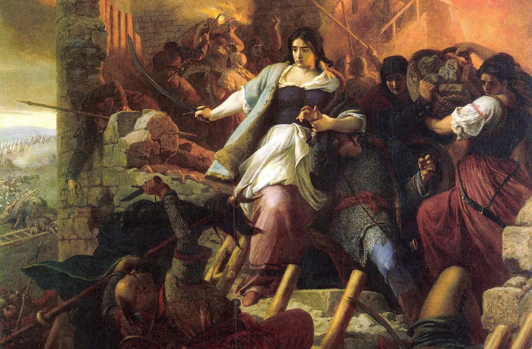 Székely Bertalan: Egri nők, 1867.