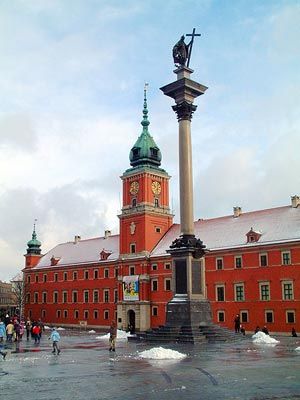 Varsó, királyi vár.