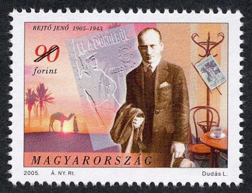 Rejtő Jenő 100. születésnapján bélyeget adott ki a Magyar Posta.