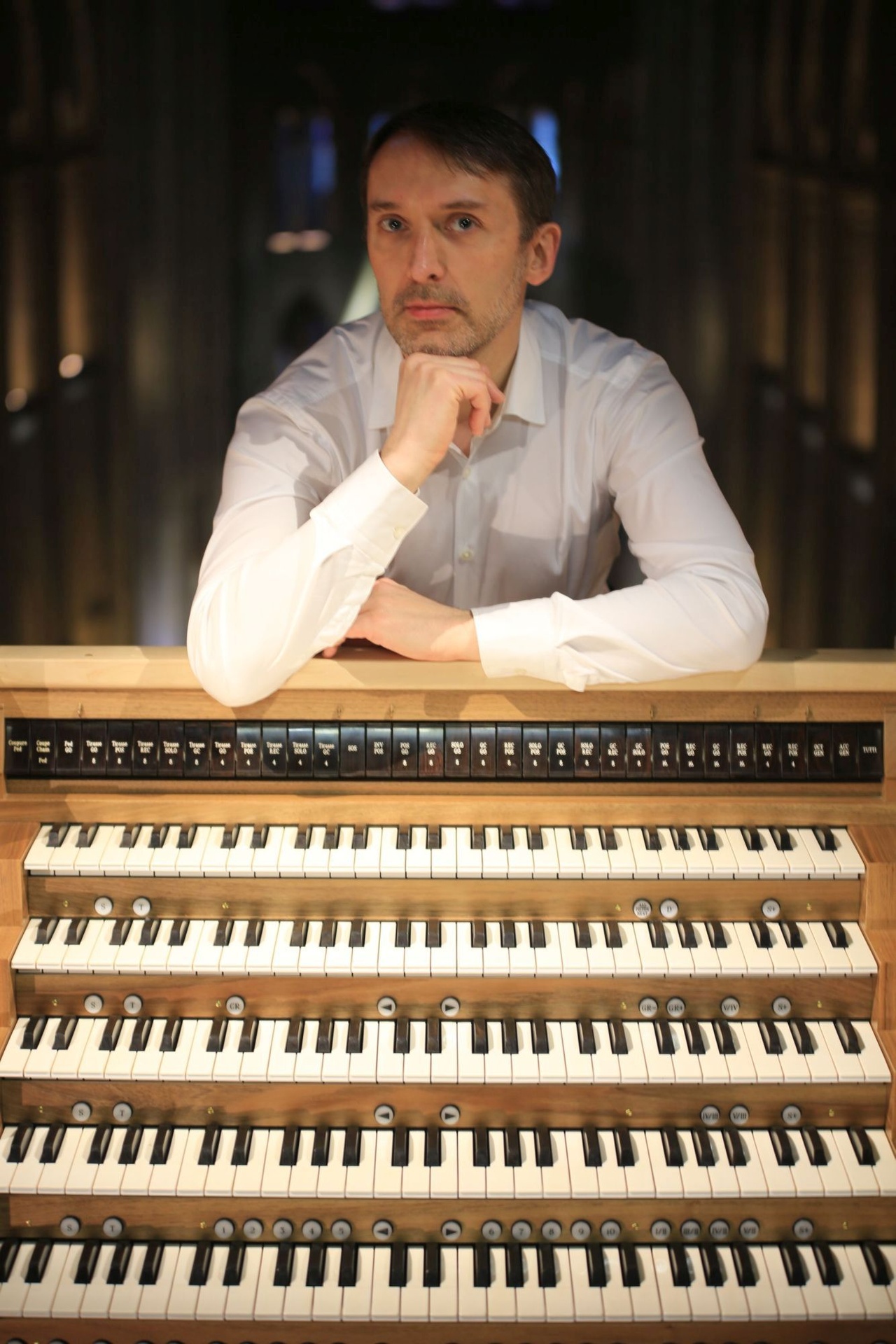 Olivier Latry, a Notre-Dame egyik orgonistája.