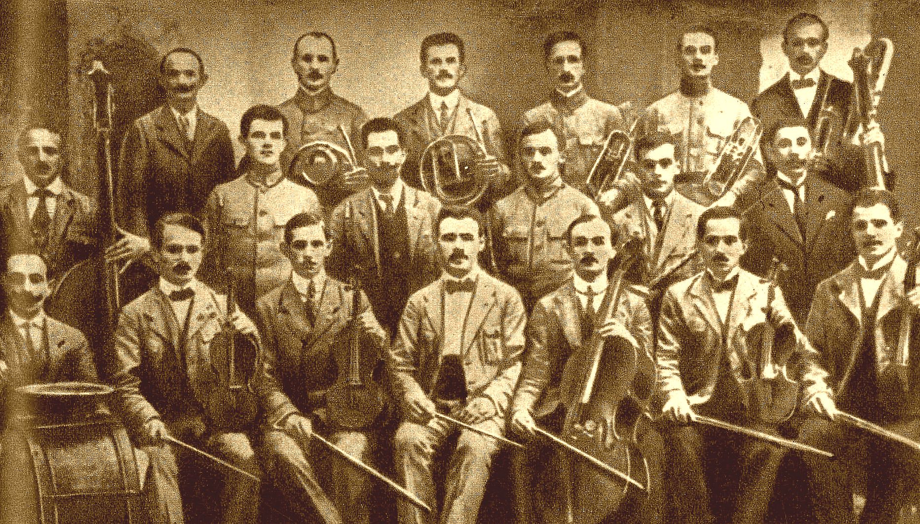 A habarovszki magyar-osztrák katonazenészek.