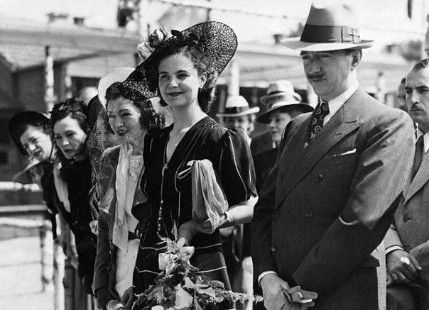 Géraldine és Zogu svédországi látogatáson 1939 nyarán.