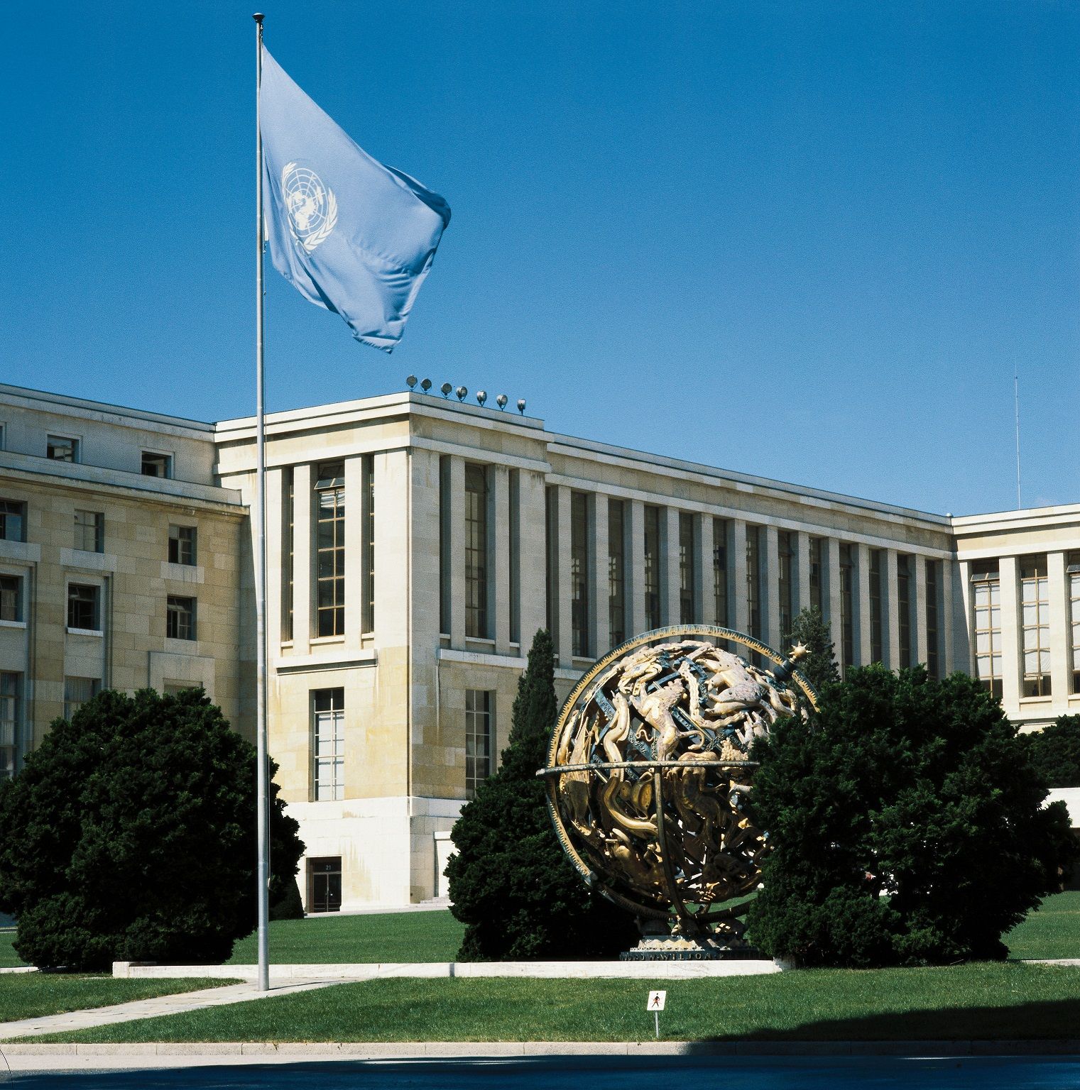 Az ENSZ genfi székháza.