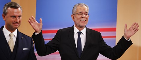 Az Osztrák Köztársaság megválasztott elnöke: Alexander Van der Bellen professzor. (Kép: Reuters/Leonhard Foeger)