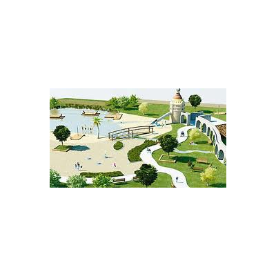 Bécsben eredeti ötlettel vízi játszótér épül