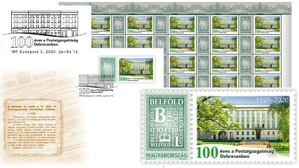 Debreceni postajubileum személyes bélyegen