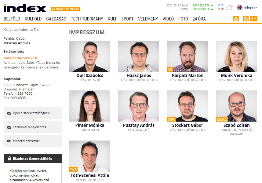 A vezérigazgató távozott, az Index marad