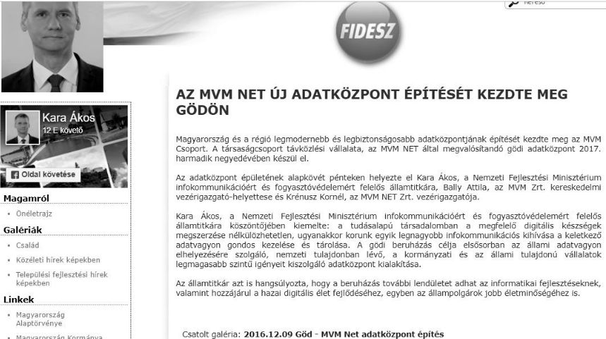 Nincs adat az adatközpontról – és válasz sincs Kara Ákostól