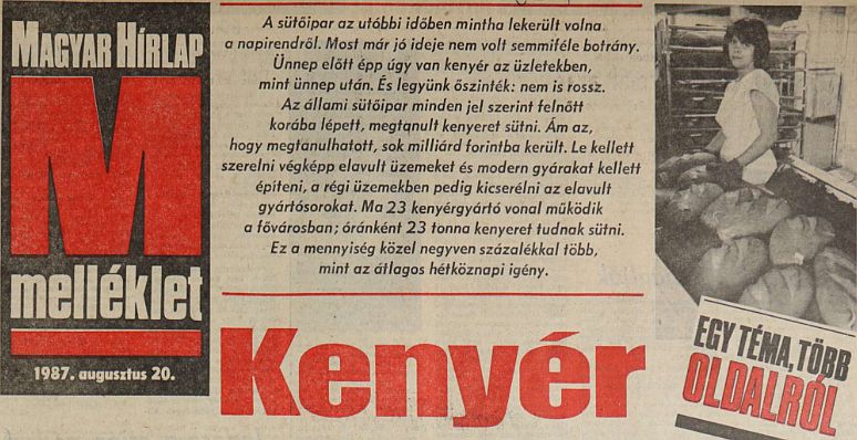 Az újságíró archívumából – a fekete kenyér az igazi