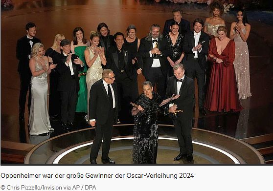 Oscar-gála: az Oppenheimer mindent vitt – magyar díjazott: Mihalek Zsuzsa