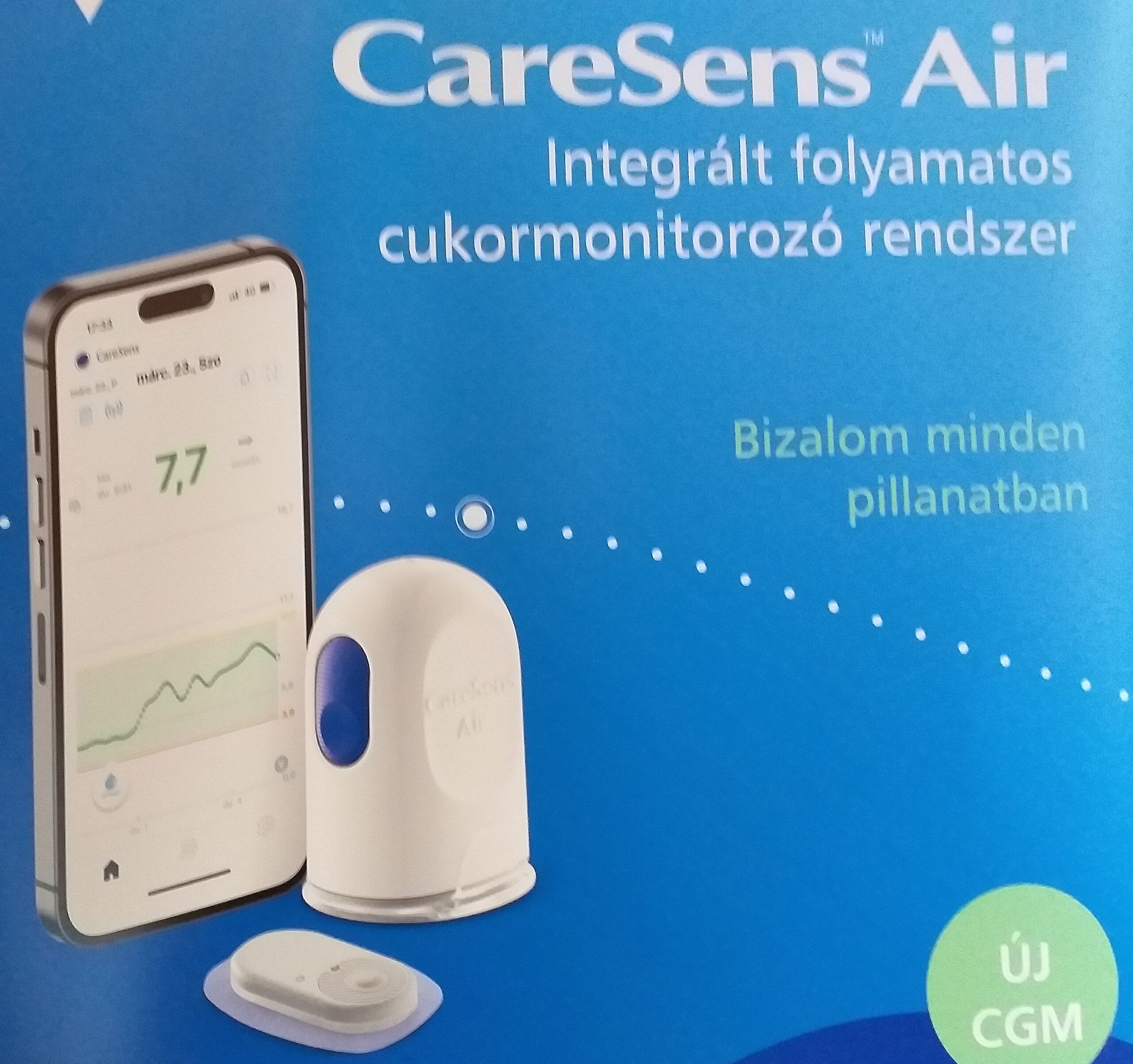 Megkönnyíti a kezelést: szenzációs cukorérték-figyelő a magyar 77 Elektronikától
